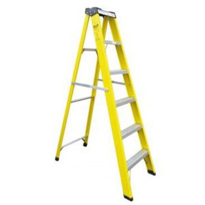 Escalera Tipo A Fibra de Vidrio 8 Peldaños, 2,40 m | Capacidad 200 kg DE03008