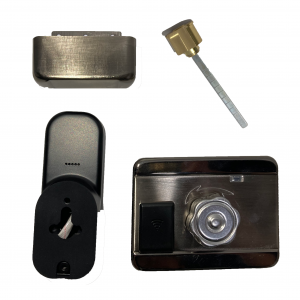 Cerradura inteligente de sobreponer universal con huella y ID card marca MERYTRONIC T45 XM-T45T