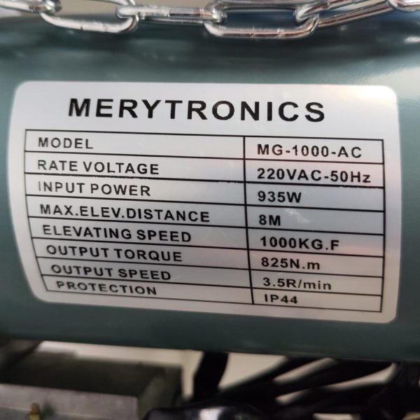 Motor lateral marca MERYTRONIC 1000Kg M4 - Imagen 2