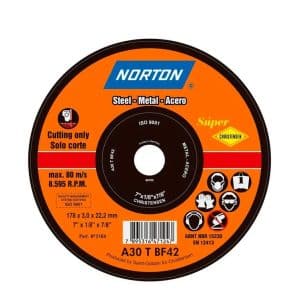 Disco de corte metal marca NORTON 7" A30T Pack 25 und DISCO03