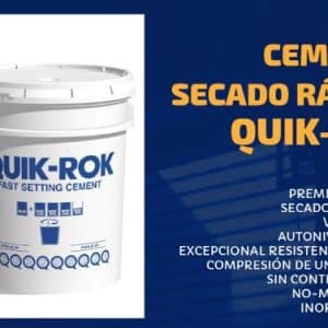 Cemento Quik-Rok de secado rápido (25kg)