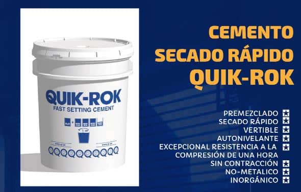Cemento Quik-Rok de secado rápido (25kg) – Tienda Mery