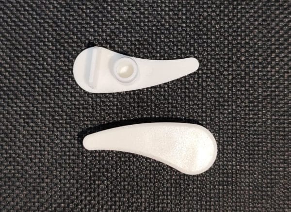 Tapa base roller gota color blanco RW00028