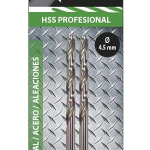 Broca HSS 5% Metal / Acero / Aleaciones 4.5 mm diámetro 5530D43045
