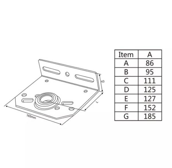 Soporte de eje 127x4mm PAR DER IZQ DB30001E - Imagen 2
