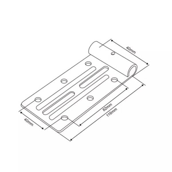 Porta rodillo vano reducido7/16" DT40013 - Imagen 2