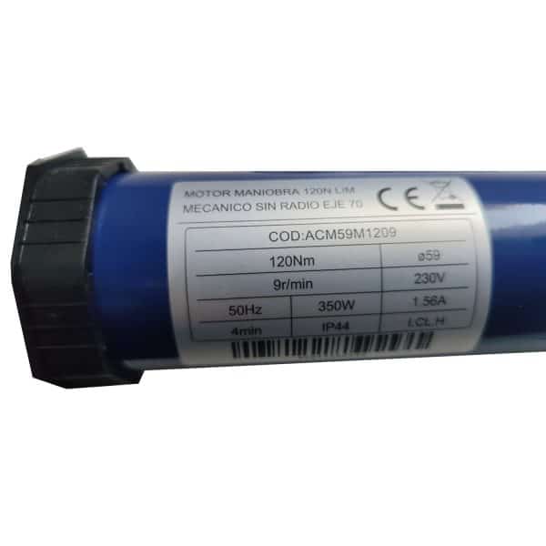 Motor maniobra 120N Lim mecánico sin radio eje 70 ACM59M1209 - Imagen 2