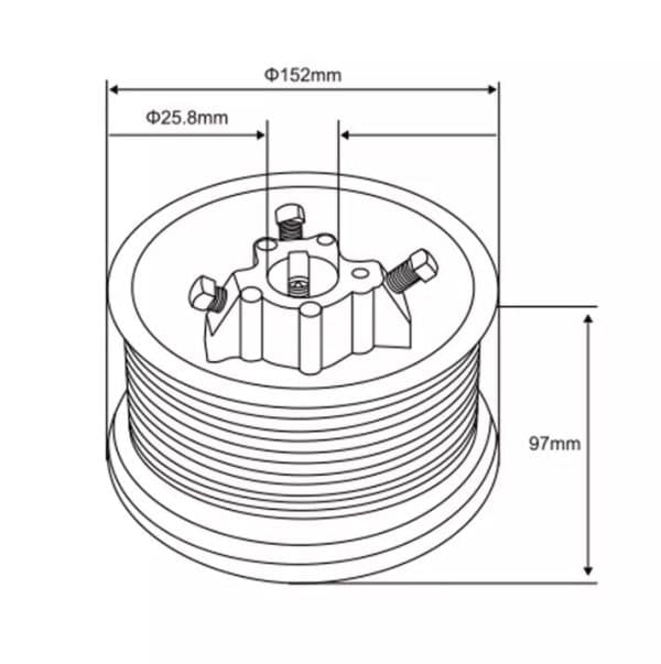 Tambor para levantamiento Altura 5650mm Estandard Lift D11006 - Imagen 2