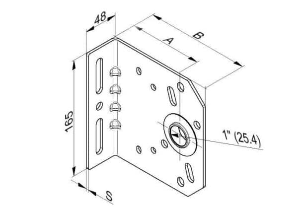 Soporte de eje 127x3mm PAR DER IZQ D130104 - Imagen 2