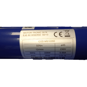 Motor tronic 50N bidireccional c/radio lim electrónico eje 60 MS10350
