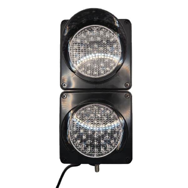 Semáforo LED 2 Tiempos con Cuadro de Comando para Nivelador de Andén | IP65 500m Visibilidad BAN0121