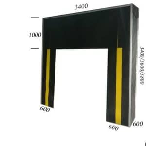 Abrigo de Andén Mecánico 3400x3400mm | Sellado con Cortina de PVC de Alta Densidad BAN0101