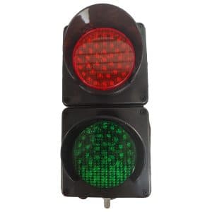 Semáforo LED 2 Tiempos con Cuadro de Comando para Nivelador de Andén | IP65 500m Visibilidad BAN0121