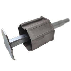 Contera telescópica Zamack metálica con espiga eje 60 MGCA005