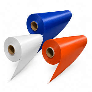 Tela de PVC 1.0 mm de Espesor - 3000 mm de Ancho - | Azul HS1BL3000 | Naranja HS1OR3000 | Blanco HS1WH3000 |